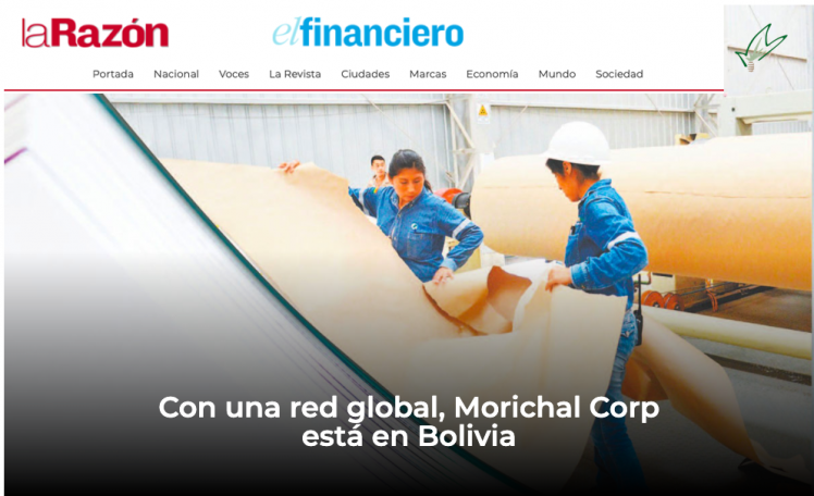 With a Global Network, Morichal Corp is in Bolivia!